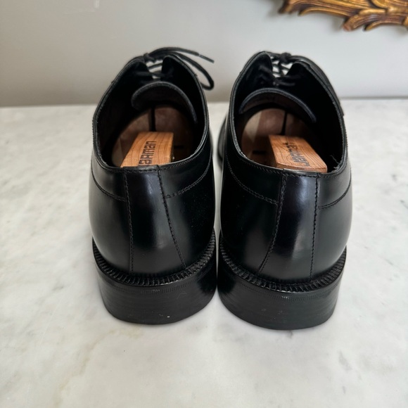 Giorgio Armani Men’s black leather Oxford lace up dress shoes, size 10 - Picture 5 of 9